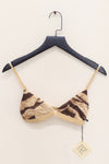 BASERANGE Mississippi Bra Narrow Collection Bamboo Fiber Bamboo Cotton Soft Underwear France BAS-BRMI-BLP-SP24-HUWEN Tiger Stripe